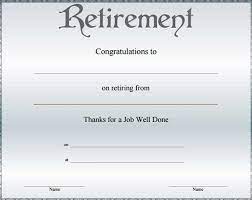 The letter recognizes military or department of defense civilian retirees with (30) or more years of creditable service for retired pay. 9 Retirement Certificate Templates Doc Pdf Free Premium Templates