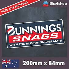 Bunnings Snags Sticker Decal Sausage