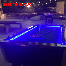 bar billiard pool table per led rgb