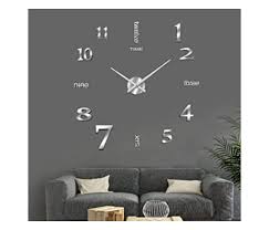 Buy Generic 3d Wall Clock Mirror 124531