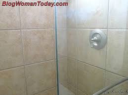 clean the glass of the shower enclosure