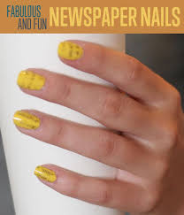newspaper nails diy projects craft
