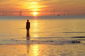 The Iron Man At Sunset Crosby Beach Liverpool By Cath