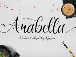 Arizonia is a modern, casual font with thin upstrokes and thick downstrokes, which makes it more suitable for titles and branding. Arabella Modern Calligraphy Font Freebiesbug