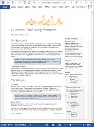 19 Case Study Templates Ms Word How To Write Tutorial