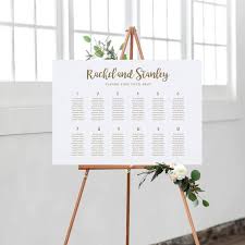 Wedding Seating Chart Template Printable Seating Chart Wedding Seating Plan Brush Calligraphy Wedding Edit In Word And Pages