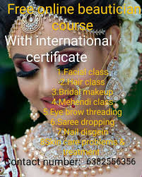 free beautician course images