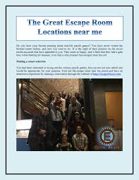 Reading the descriptions of the games whets your appetite for adventure. The Great Escape Room Locations Near Me By Escapefolsom Issuu