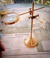 Brass Magnifier On A Stand