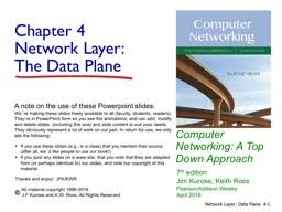 There are more than 800 slides, covering each chapter and subsection of the book. Computer Network Powerpoint Presentations Ppt