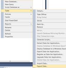export sql server table to csv file