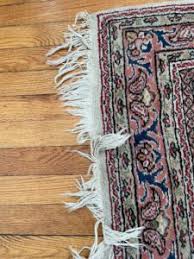 how do you vacuum a rug with fringe