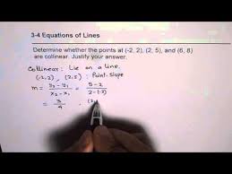 Three Points Are Collinear Or