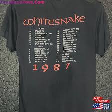 1987 whitesnake tour vine t shirt