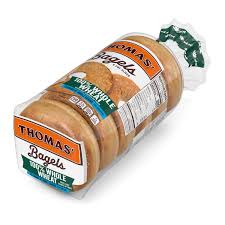 thomas 100 whole wheat bagels 6