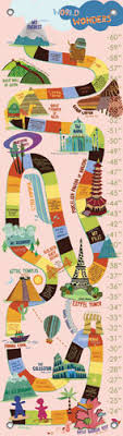World Wonders Pink Growth Chart By Oopsy Daisy