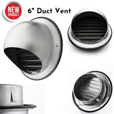 6in duct vent wall vent cover exterior