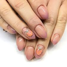 Choose from a wide range of peach art nail and buy quality items at attractive prices. Cute Spring Fruit Nail Art With Peach Drawing Accent Nail With Ombre Nail Additions Perfect Fruit Manicure For Fruit Nail Art Peach Nail Art Nail Art Designs