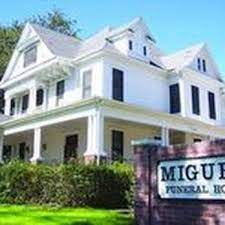 miguez funeral home funeral services