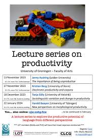 a lecture series at the university of