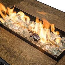 Clear Fire Glass For Propane Fire Pit