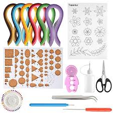 Tuparka 15 Pcs Paper Quilling Kits With 29 Colors 600 Strips Paper Quilling Tools And Supplies Diy Design Drawing Handcraft Tool