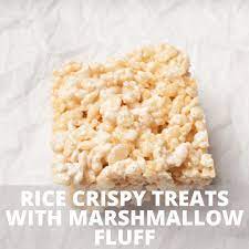 rice crispy treats with marshmallow