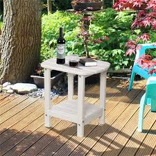 Side Table Plastic Double End Table