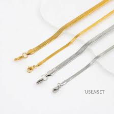 solid color stainless steel necklace