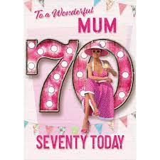 s2037 da mum 70th birthday card seventy