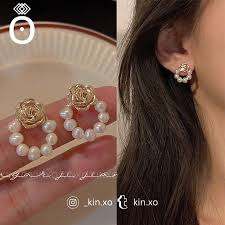 korean elegant fashion earrings women