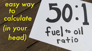 50 1 Fuel To Oil Ratio Easy Way To Calculate