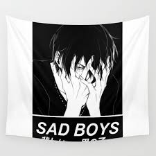 Jan 27, 2019 · i'm not only a sucker for sad anime movies but for sad vintage anime movies as well. Sad Boys Sad Japanese Anime Aesthetic Wall Tapestry By Poser Boy Society6