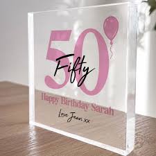 personalised 50th birthday gifts for