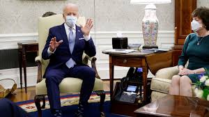 The oval office décor quickly changed after president joe biden's inauguration. Biden Faces Unity Test In Meeting With Gop Senators On Covid Relief Abc News