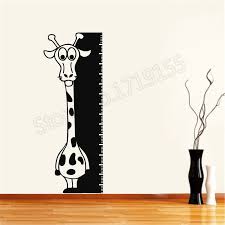 Us 11 77 26 Off Yoyoyu Wall Decal Giraffe Height Growth Chart Measure Wall Stickers For Baby Room Removable Interior Wall Decal Nurserydiyzw98 In