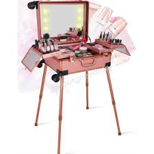 makeup vanity with lights bags cases
