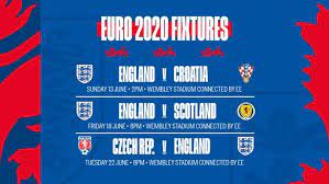 24 teams, headed by holders portugal, will do battle in a bid to lift the trophy at wembley stadium. Euro 2020 Fixtures Confirmed Threelions