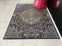 embroidered hand made silk carpet