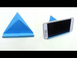 How to make origami phone stand: Video How To Make Mobile Phone Holder