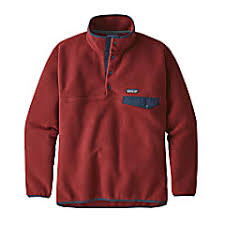 Patagonia M Synchilla Snap T Fleece Pullover Oxide Red