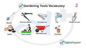gardening tools voary list of