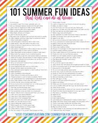 101 fun summer activities for kids it