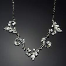 small crystal vine collar necklace