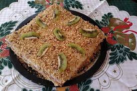 Квадратный торт из готовых коржей - Рецепт | BonApeti.ru