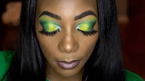 sprite yellow lime green makeup looks