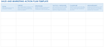 free marketing action plan templates