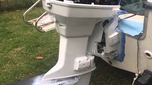 Painting Outboard Johnson Evinrude 115