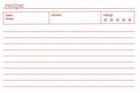 Recipe Index Card Template Magdalene Project Org