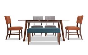 bettie 6 piece dining set with gray and